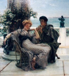 Werbung (Der Antrag) von Lawrence Alma-Tadema