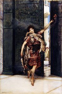 Tanec před tymiánem (akvarel na papíře) (viz také 349101) od Lawrence Alma Tadema