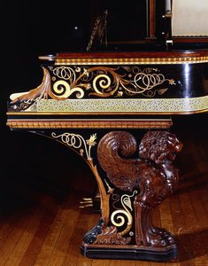 Velmi důležitý pianoforte navržený Sirem Lawrencem Alma-Tademou, akce Steinway New York. Postaven v roce 1887., 1887 od Lawrence Alma Tadema