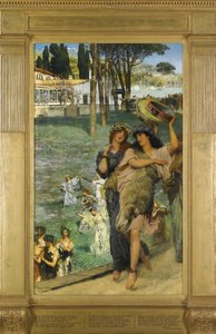 Jarní festival Na cestě do chrámu Ceres od Lawrence Alma Tadema