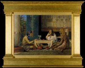 Egyptští šachisté, 1865 od Lawrence Alma Tadema