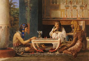 Egyptští šachisté, 1868 od Lawrence Alma Tadema