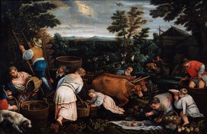 Září ze série The Seasons, konec 16. nebo začátek 17. století