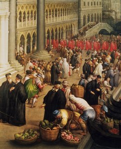 Riva degli Schiavoni, Benátky od Leandro da Ponte Bassano