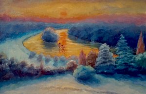 Vánoce, Pohled z Richmond Hill, 2021 od Lee Campbell