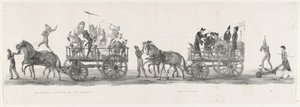 Pět fakult a veřejná podpora, 1835 Symbolické znázornění pěti fakult / Veřejná propagace (název na objektu) Jednotlivá vystoupení, která výstupy drží H.H. Studenti Leidsche Hoogeschool dne 9. února: 1 od Leendert Springer (I)