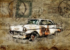 Vintage auto od Lembayung senja studio [Vintage Poster]