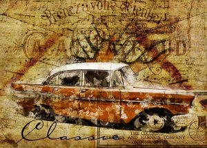 Vintage auto od Lembayung senja studio [Vintage Poster]