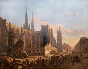 Vyčištění katedrály svatého Ondřeje. 1865 (olej na plátně) od Leo Drouyn