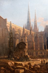 Mýcení katedrály svatého Ondřeje, detail.1865 (olej na plátně) od Leo Drouyn