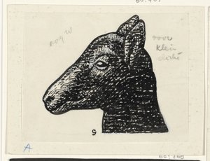 Hlava jehněčího od Leo Gestel (signed by artist)