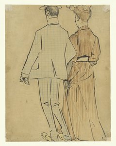 chodící pár od Leo Gestel (signed by artist)