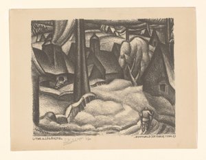 Zinnwald (Ertsgebergte) (původní název na objektu) od Leo Gestel (signed by artist)