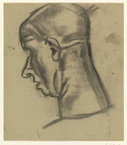 Zadní část hlavy holohlavého muže od Leo Gestel