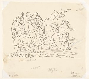 Koupající se (náčrt) od Leo Gestel
