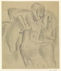Farmář se čtyřmi krávami od Leo Gestel