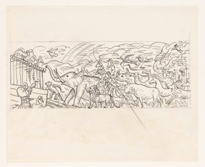 Zvířata na palubě Noemovy archy od Leo Gestel