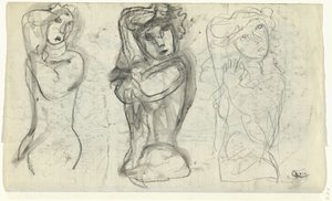 Tři nahé ženy od Leo Gestel