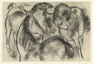 Tři koně od Leo Gestel