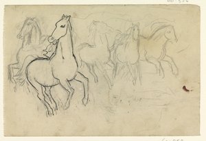 Cválající koně od Leo Gestel
