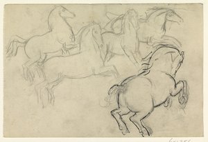 Cválající koně od Leo Gestel