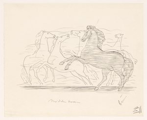 Stádo koní od Leo Gestel