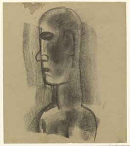 mužská hlava od Leo Gestel