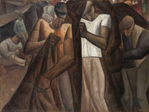 Nettendragers, kolem roku 1924 (olej na plátně) od Leo Gestel