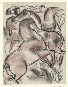 Koně v přírodě od Leo Gestel