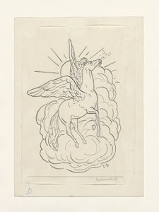Pegasus letící před mraky (1891–1941) od Leo Gestel