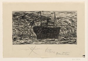 Loď vplouvá do londýnského přístavu od Leo Gestel
