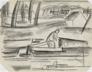 Kapitán u kormidla od Leo Gestel
