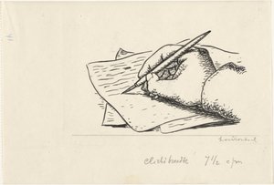 psací rukou od Leo Gestel