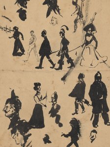 Studijní list s muži a ženami od Leo Gestel