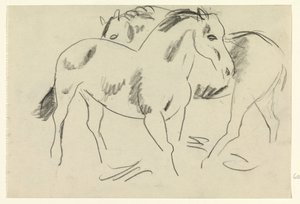 Dva koně od Leo Gestel