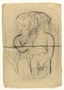 Dvě stojící ženy od Leo Gestel