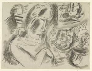 Žena s kyticí od Leo Gestel