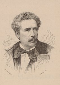Portrét skladatele Oliviera Métry 1830-1889. od Leon Alexandre Tourfaut