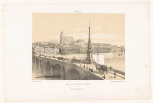 Pohled na Blois z mostu Vue de Blois prize du pont (titul na předmětu) Současná Francie (název série) La France de nos jours (název série)