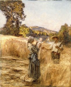 Večerní jídlo, od Leon Augustin Lhermitte