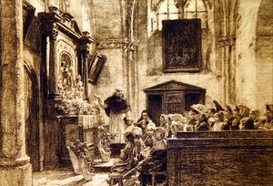 Měsíc Marie v Chartě: květen od Leon Augustin Lhermitte