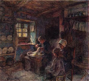 Les Dentellieres, c1888 od Leon Augustin Lhermitte