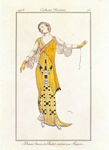 3285642 Dione, kresba Bakst od Jeanne Paquin. Pařížské kostýmy č.73 od Leon Bakst