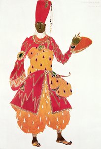 Eunuch z baletu „Šeherezáda“ od Rimského-Korsakova od Leon Bakst