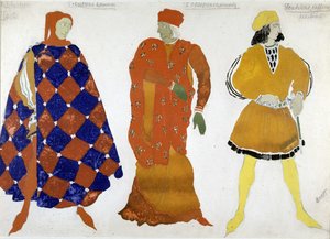 Kostým Bakst pro „Mučedníka ze San Sebastianu“ od Leon Bakst