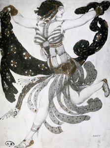 Kleopatra, kostýmní návrh baletu, 1909 od Leon Bakst
