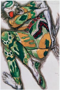 Kostýmní návrh pro Seefenfel, od Sadko, 1917 od Leon Bakst