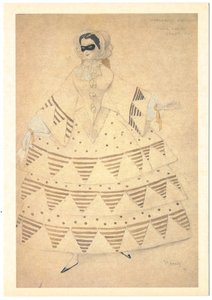 Kostýmní návrh pro balet Karneval R. Schumanna, 1910 od Leon Bakst