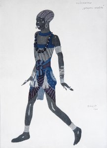 Návrh kostýmů pro balet Cléopatre, 1909 od Leon Bakst