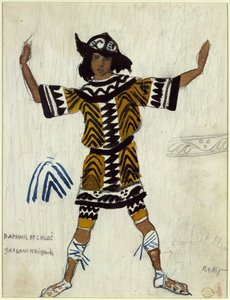 Kostýmní návrh pro balet Daphnis et Chloé od M. Ravela, 1912 od Leon Bakst